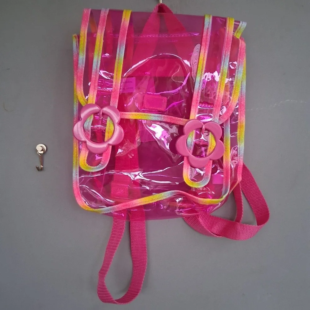 andrea white maxi bum bag and mini backpack Andrea Half Moon Bum Bag In Colorful Organic Cotton Hindbag